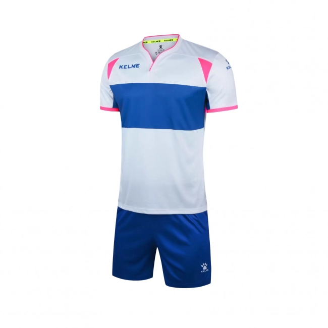 Футбольная форма Kelme Short-sleeved football uniform suit purple and white