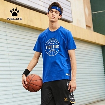 Футболка KELME Men's round neck T-shirt