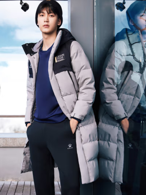 Пуховик KELME long down jacket