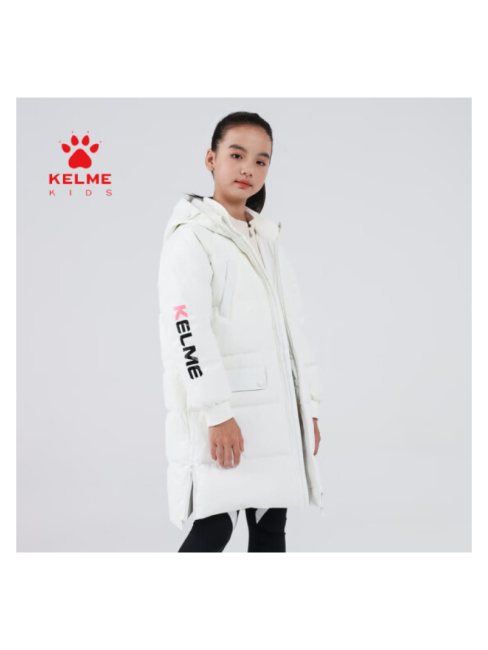 Детский пуховик KELME Girls' mid-length down jacket