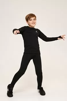 Детское термобелье верх утепленное Kelme Tech fit long sleeve (Thick) kids